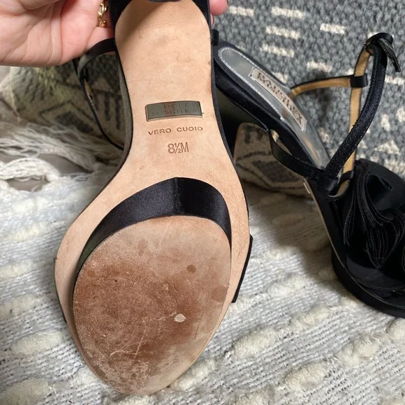 {Badgley Mischka} Satin Heels - Picture 9 of 9
